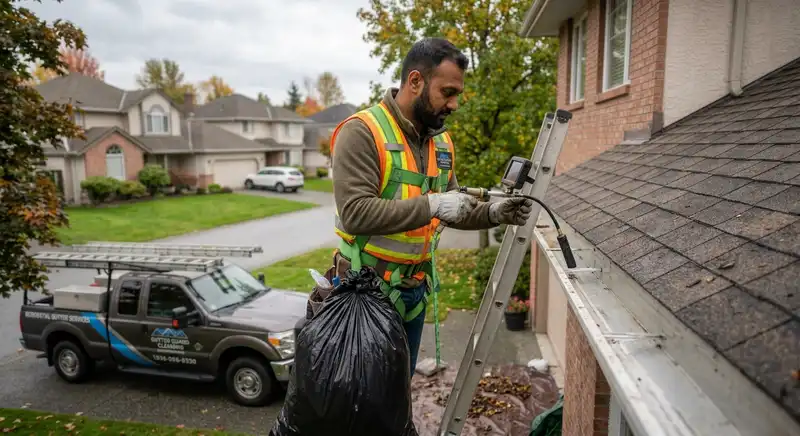 Inspecting residential gutters for leaks and damage in Fayetteville